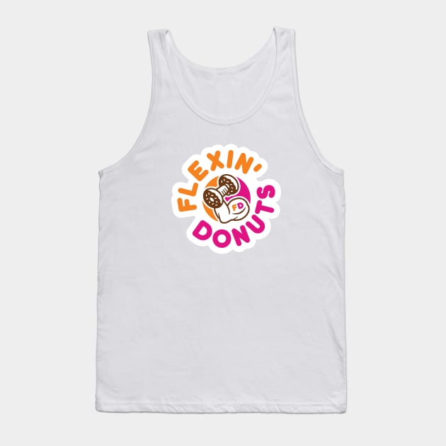 Flexin Donuts Tank Top by brogressproject